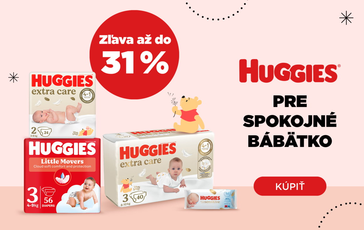 Huggies výhodne | feedo.sk