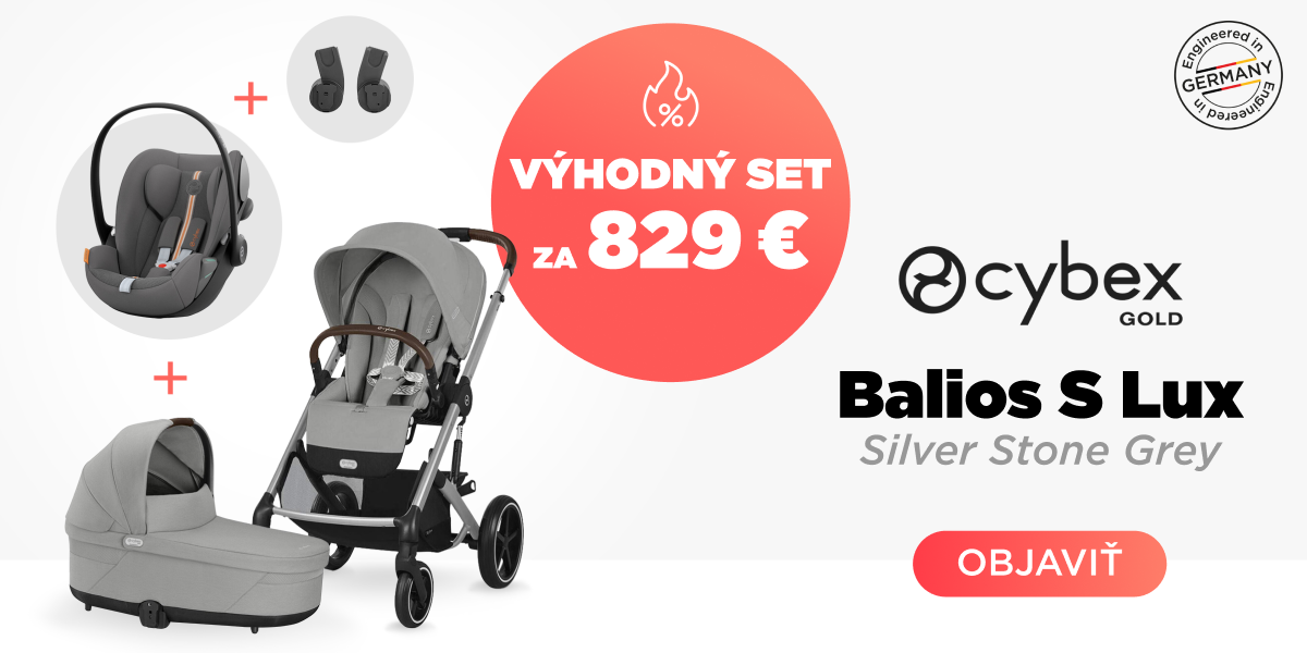 CYBEX Kočík kombinovaný Balios S Lux Silver 3v1 Stone Grey Gold 2024 | feedo.sk