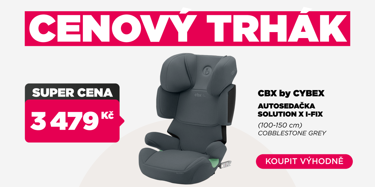 CBX By CYBEX Autosedačka Solution X I-FIX (100-150 cm) Cobblestone Grey | feedo.cz