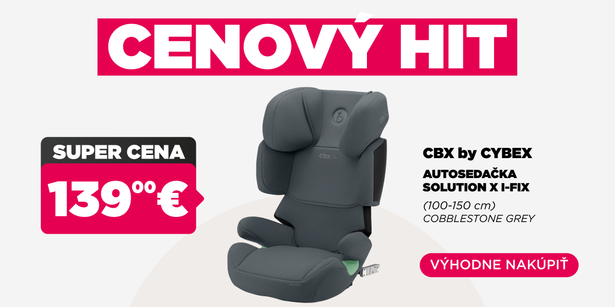 CBX By CYBEX Autosedačka Solution X I-FIX (100-150 cm) Cobblestone Grey | feedo.sk
