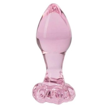 Anální kolík Flower Glass Plug