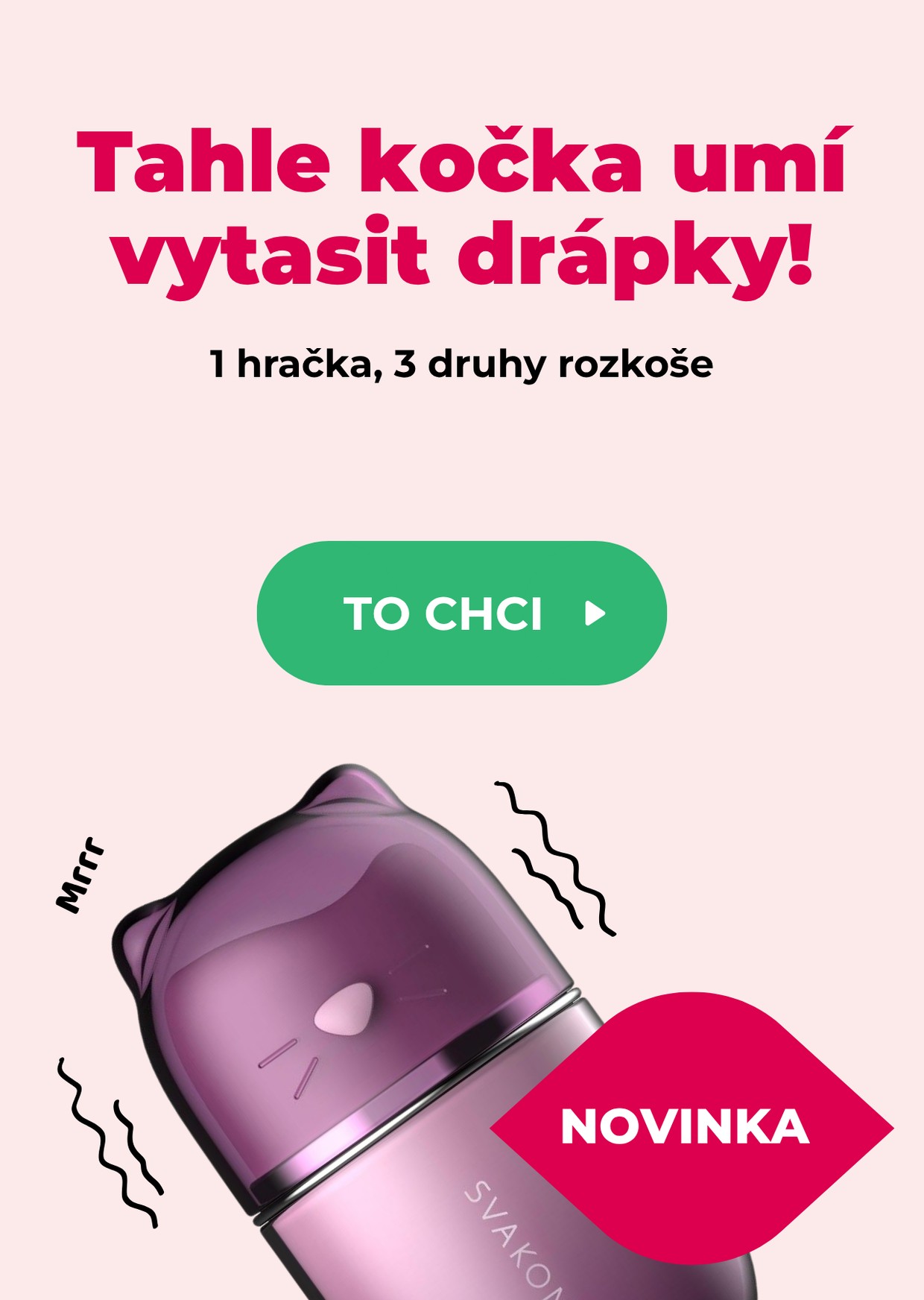 SVAKOM Klitty levandulový | RůžovýSlon.cz