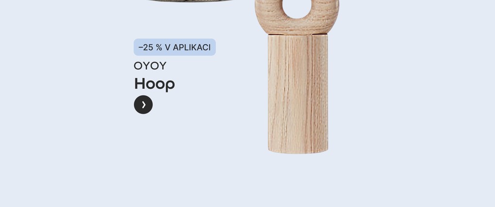 Dřevěný mlýnek na pepř a&nbsp;sůl v&nbsp;přírodní barvě Hoop – OYOY Living Design | Bonami