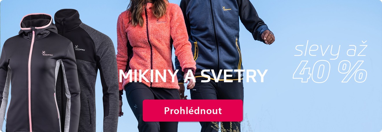 Mikiny a svetry ve slevě až 40 %
