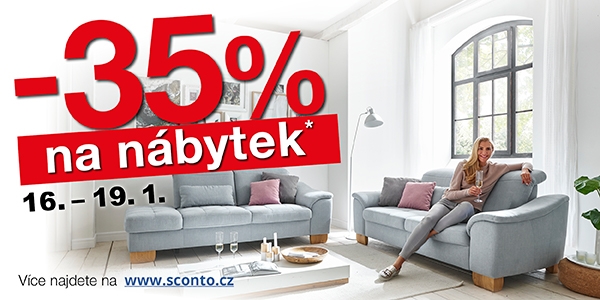 - 35 % na nábytek