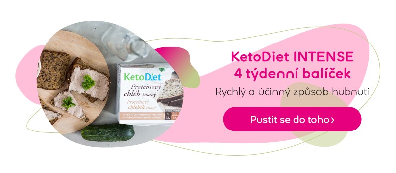 KetoDiet 4 týdenní balíček INTENSE pro 1. krok 140 porcí 