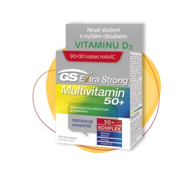 GS Extra Strong Multivitamin 50+ 90+30 tablet 120 tablet 
