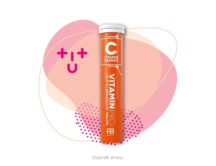 VitaminPro Vitamin C pomeranč 20 tablet