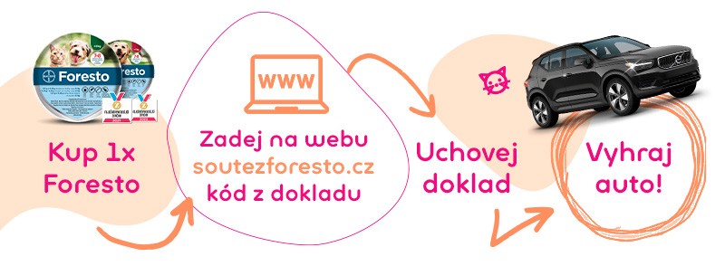 Kup 1x Foresto a vyhraj auto!