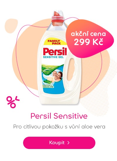 Persil Prací gel Sensitive 5 l akční cena 299 Kč