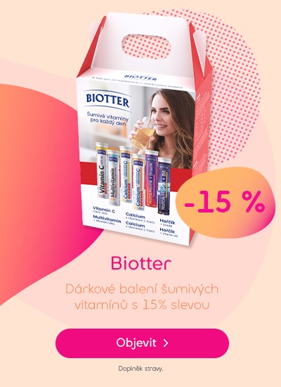 Biotter vitamíny pro každý den 6 x 20 šumivých tablet