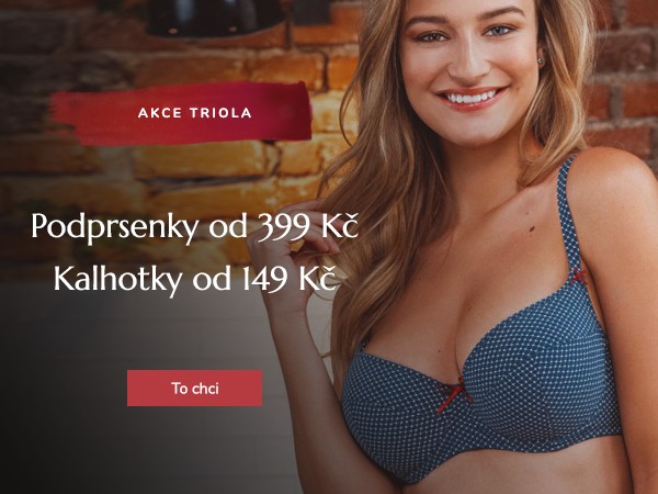 Akce na krásné podprsenky Triola