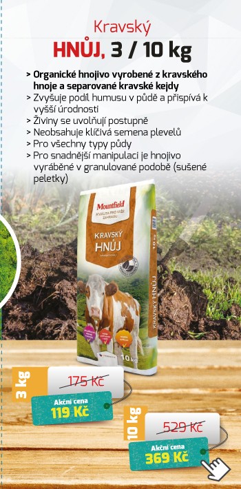 Kravský hnůj, 3 kg | Mountfield.cz