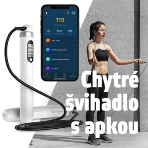 Chytré švihadlo inSPORTline Jumpsmart - bílá
