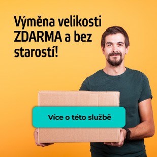 Výměna velikosti úplně zdarma a bez starostí!