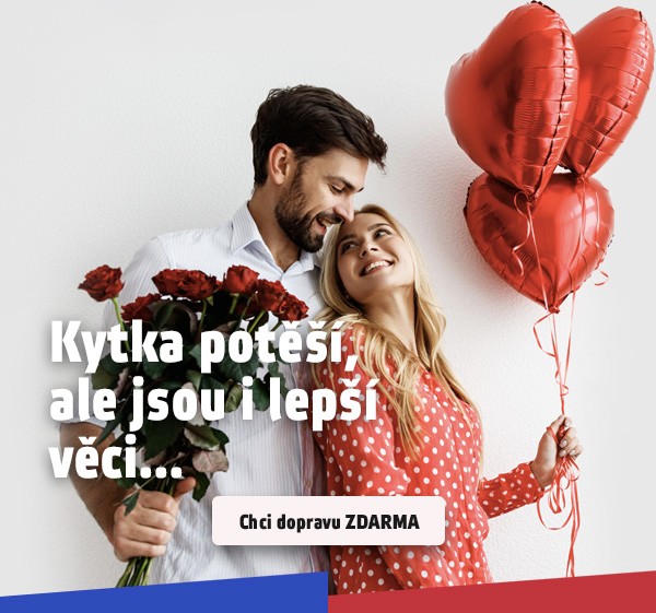 Valentýnská doprava zdarma při nákupu nad 500 Kč