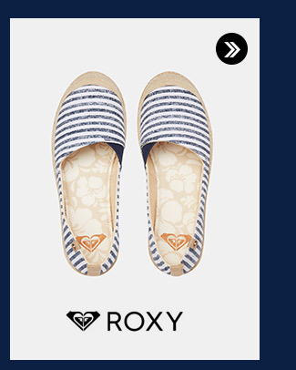 Bielo-modré pruhované espadrilky Roxy | ZOOT.sk