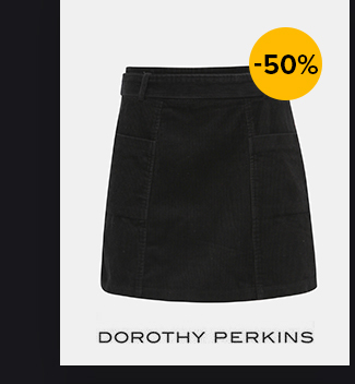 Čierna menčestrová sukňa Dorothy Perkins | ZOOT.sk