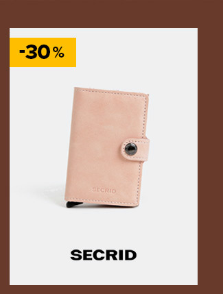 Rúžová kožená peňaženka s hliníkovým púzdrom Secrid Miniwallet | ZOOT.sk